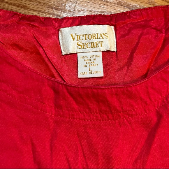 Victoria’s Secret gold label red sleep shirt size large - Picture 4 of 4
